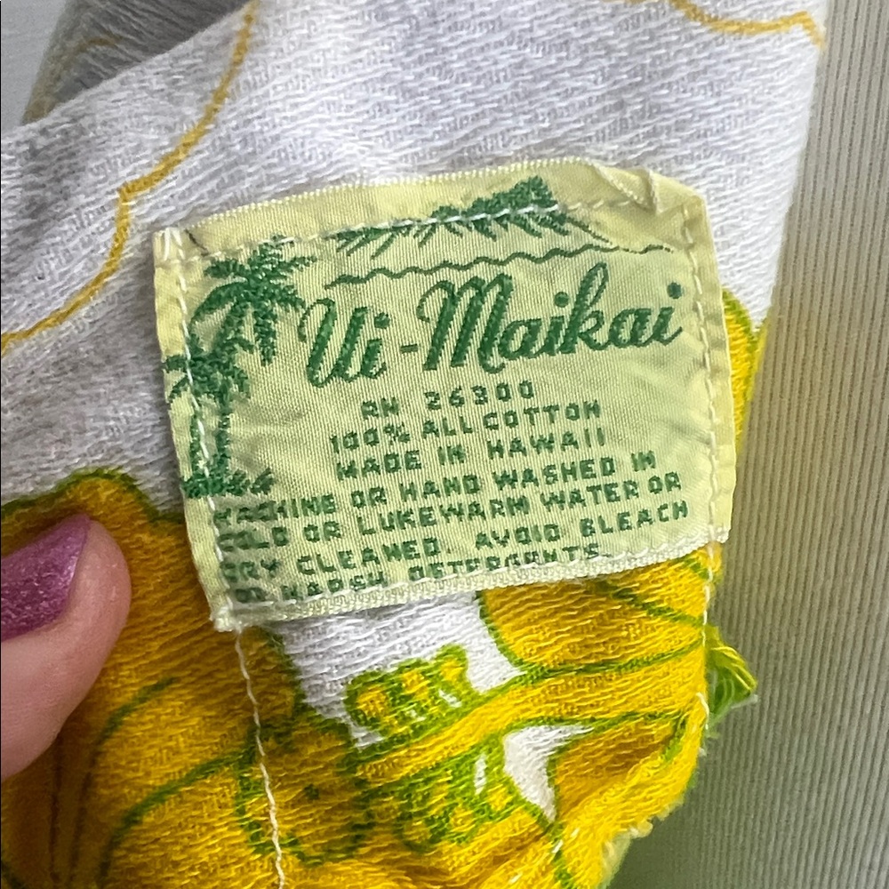 1960’s Ui-Maikai Hawaiian Maxi Dress - Picture 12 of 13